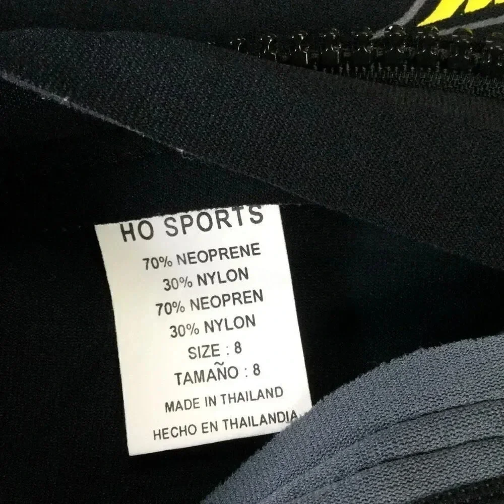 Ho‎ Sports Junior Kids Size 8 Shorty Scuba Wetsuit Gray Aquaseal Zip Front